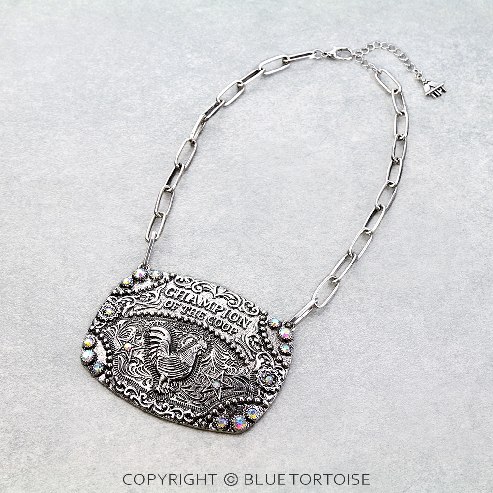 Western Large Champ of Coop Necklace
