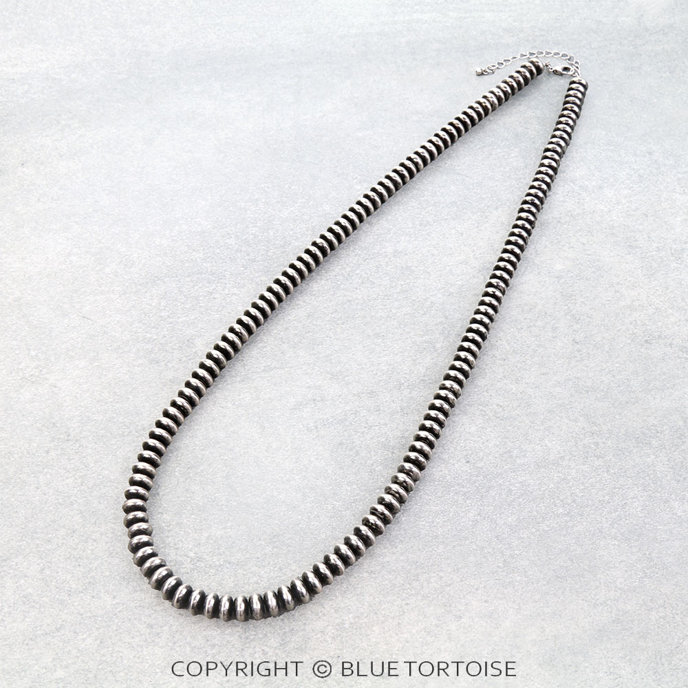 Saucer Navajo Style Pearl Necklace