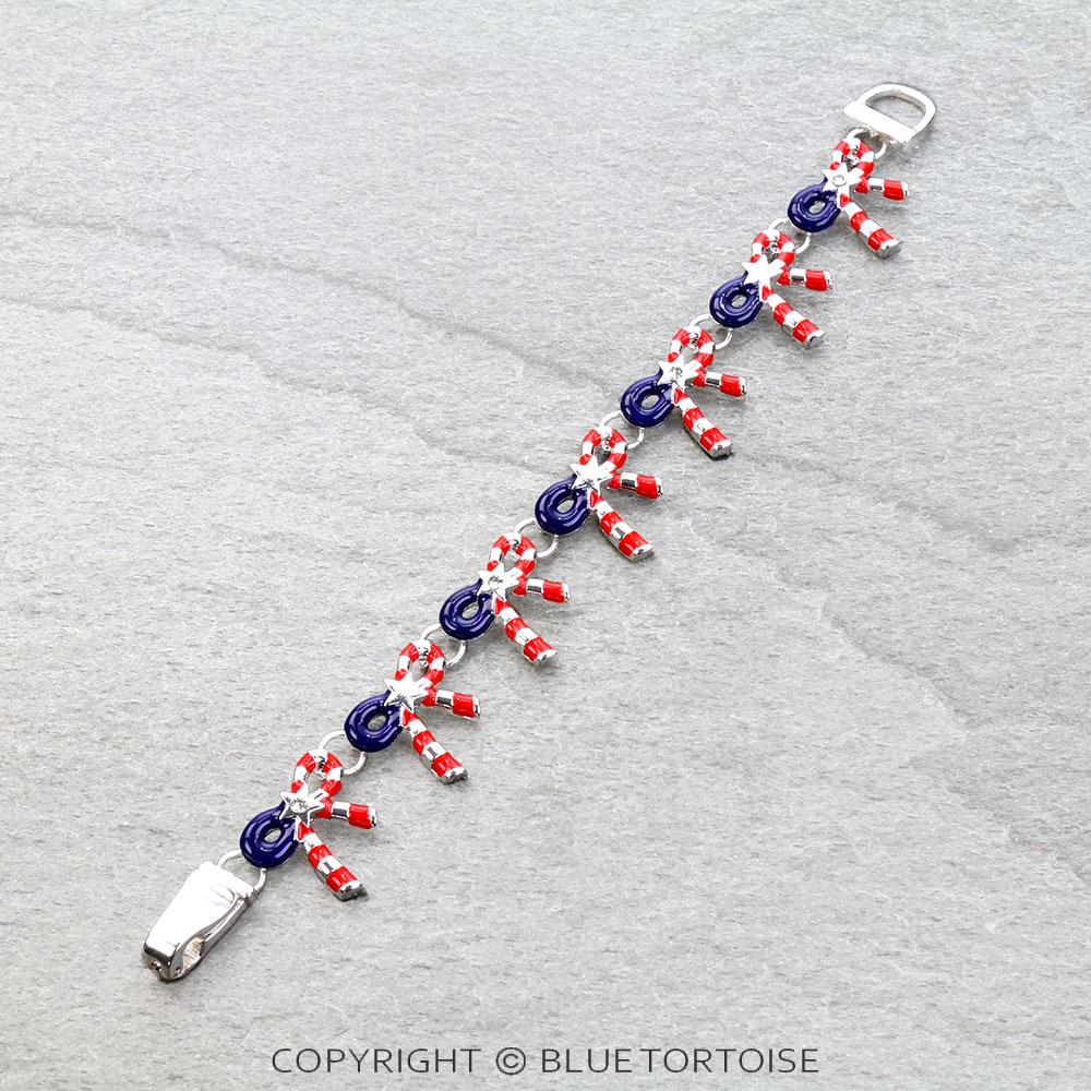 Patriotic Epoxy Bow Magnetic Bracelet - Image 2
