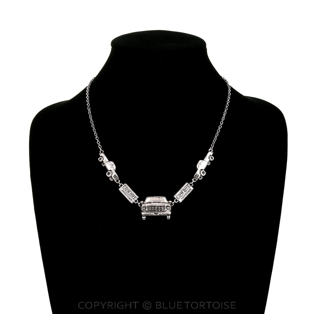 Western Cowboy Motors Pickup Truck Necklace - Image 2