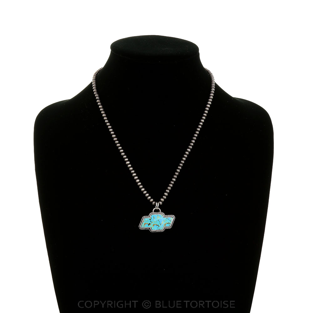 Western Car Logo Stone Necklace - Image 2