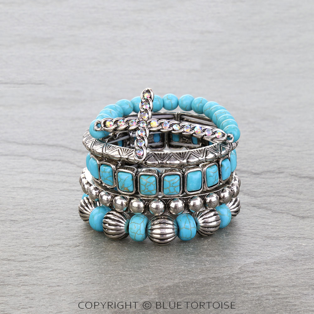 Western Cross Stackable Bracelet - Image 2