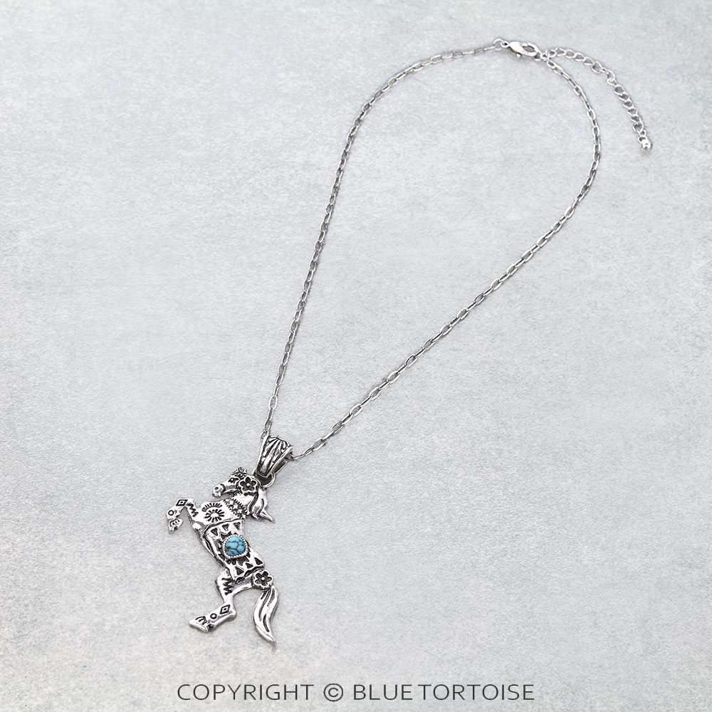 Western Horse Stone Necklace