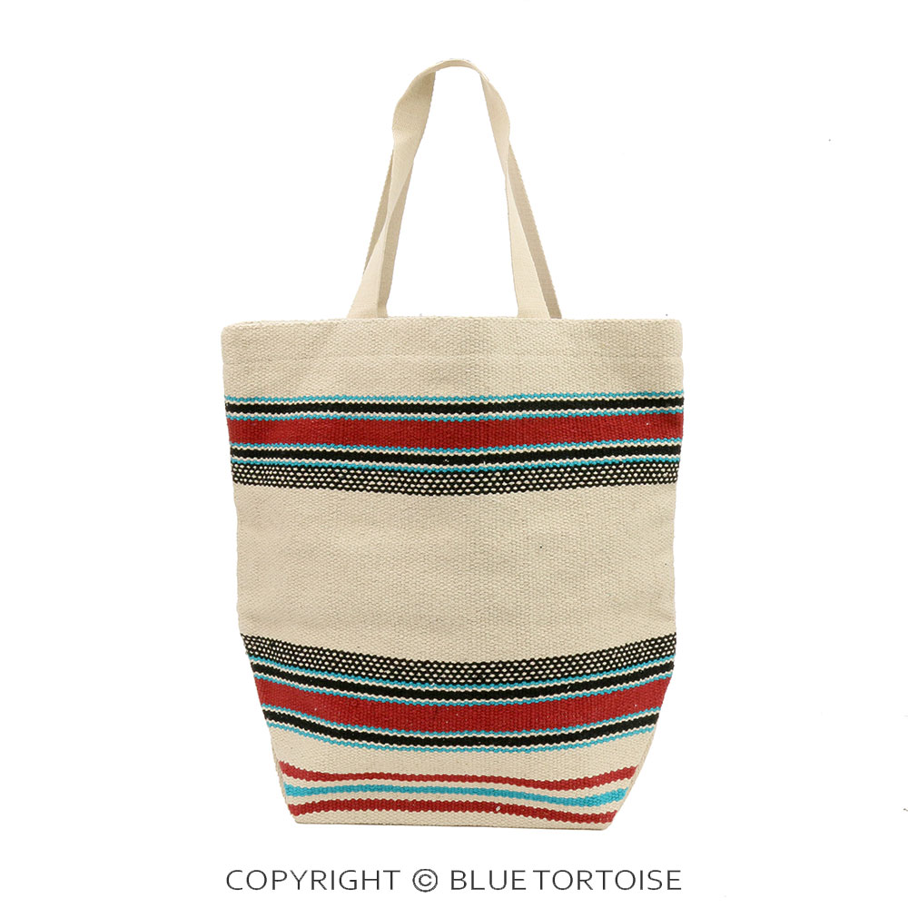 Handmade Aztec Pattern Cotton Handloom Magnetic Tote Bag - Image 2