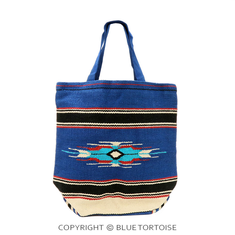 Handmade Aztec Pattern Cotton Handloom Magnetic Tote Bag