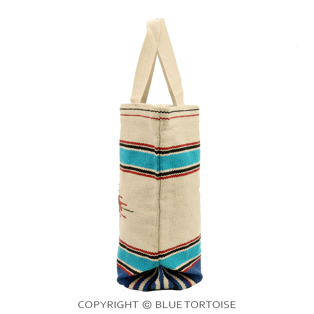 Handmade Aztec Pattern Cotton Handloom Magnetic Tote Bag - Image 3