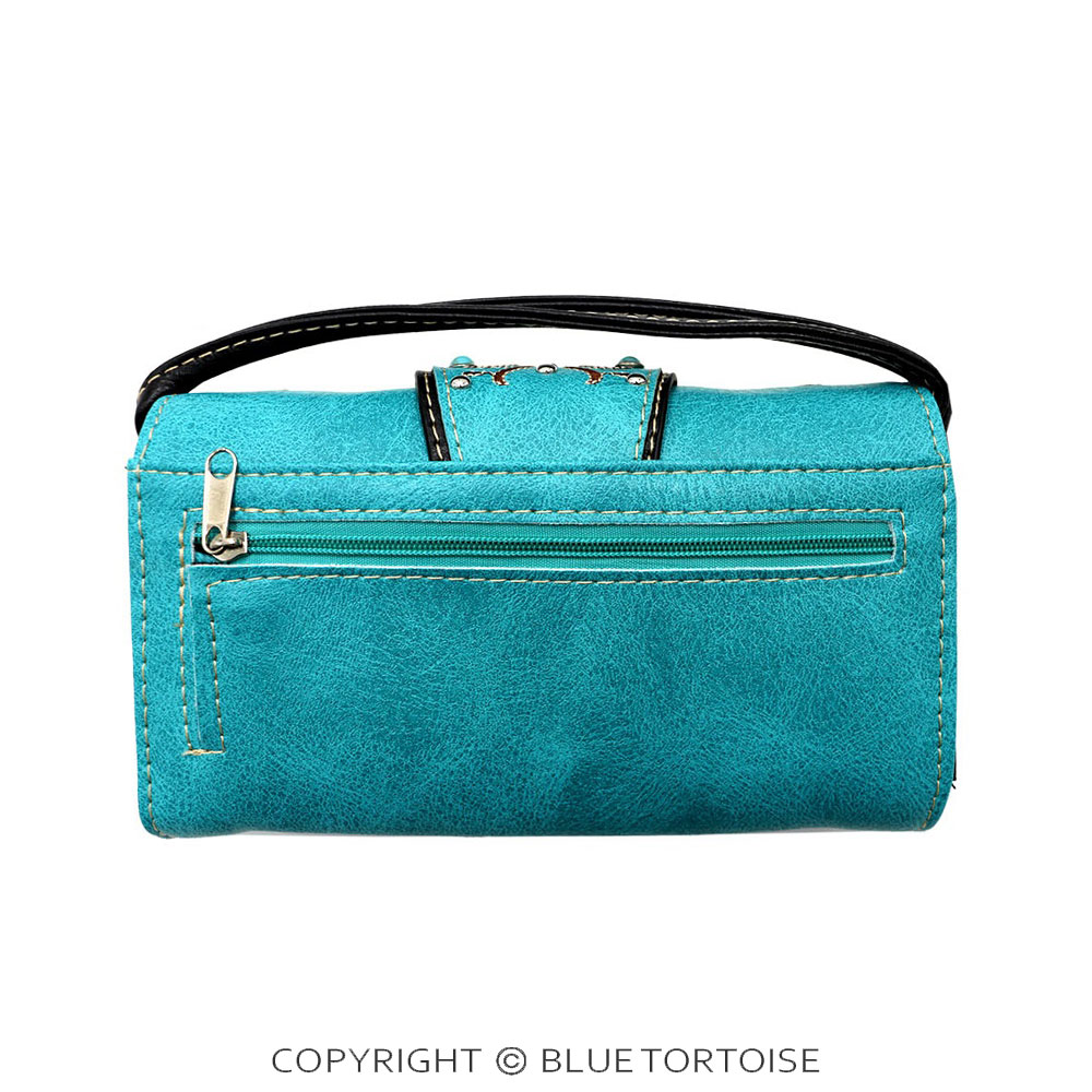 Western Buckle Faux Leather Wallet - Image 2