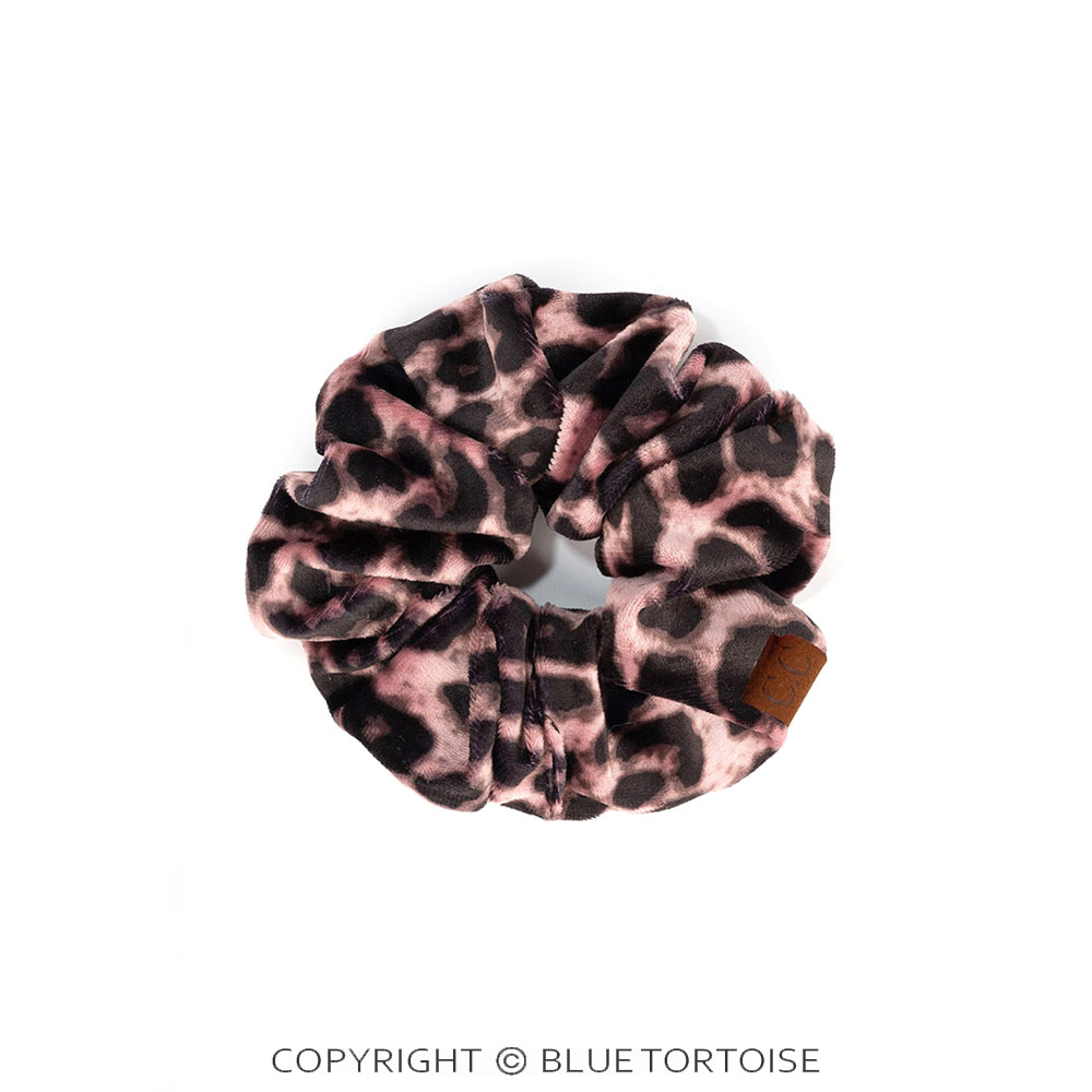 C.C Leopard Velvet Scrunchies