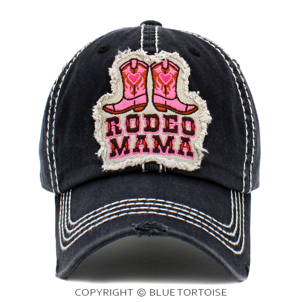 "Rodeo Mama" Washed Vintage Ball Cap