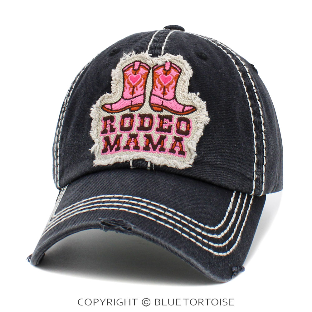 "Rodeo Mama" Washed Vintage Ball Cap - Image 2