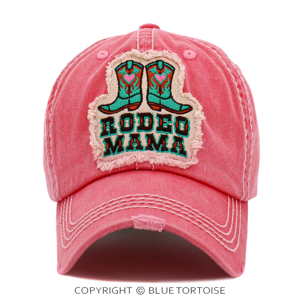 "Rodeo Mama" Washed Vintage Ball Cap