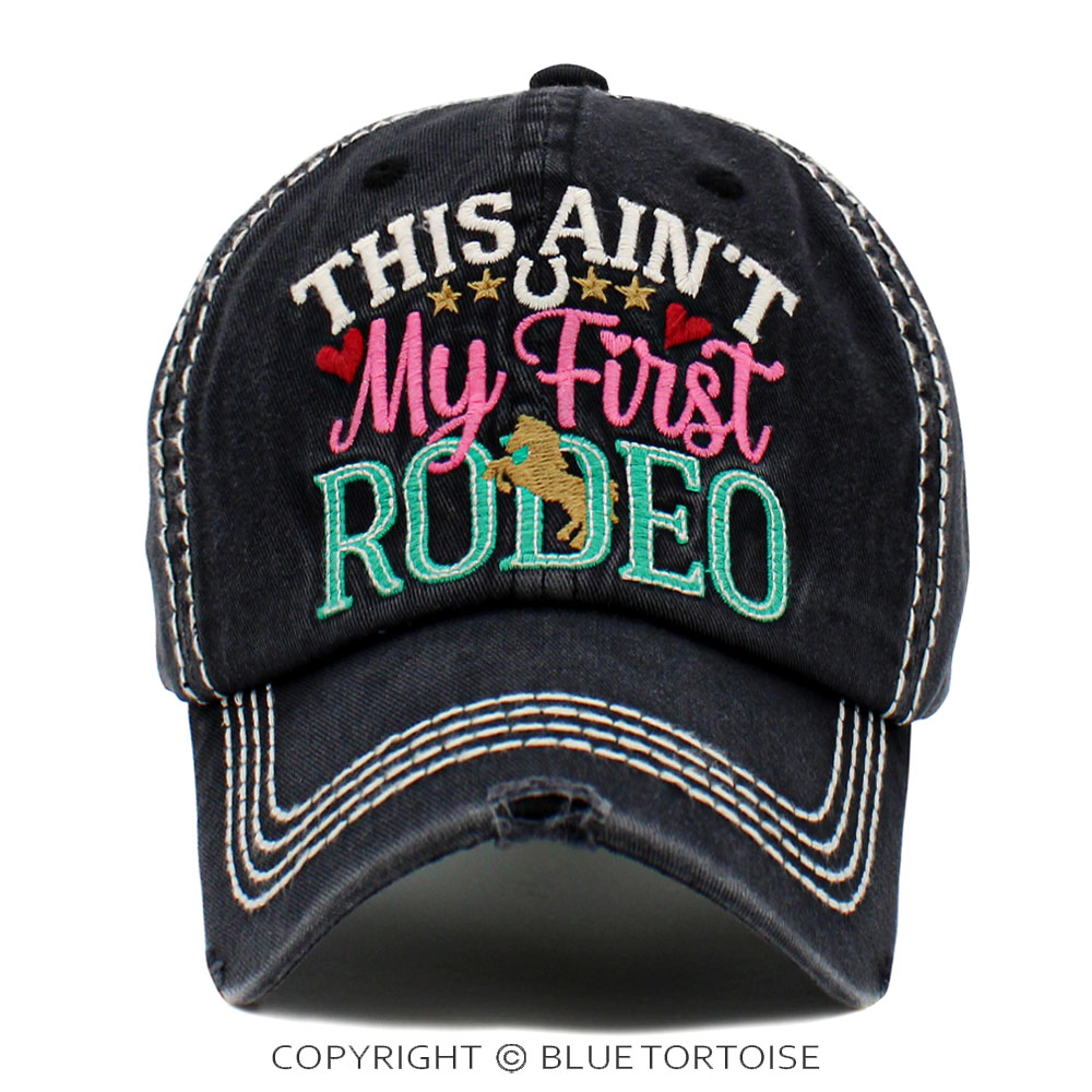"This Ain't My First Rodeo" Washed Vintage Ball Cap