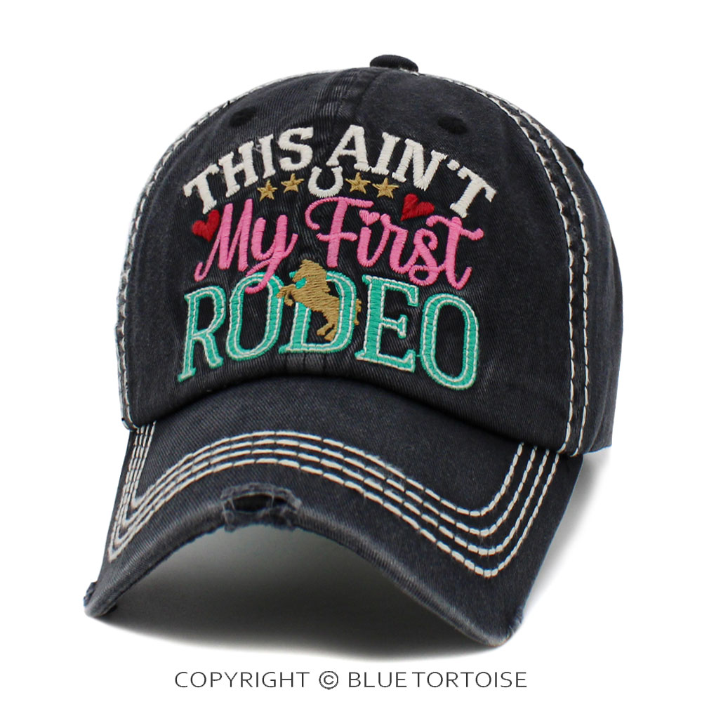 "This Ain't My First Rodeo" Washed Vintage Ball Cap - Image 2