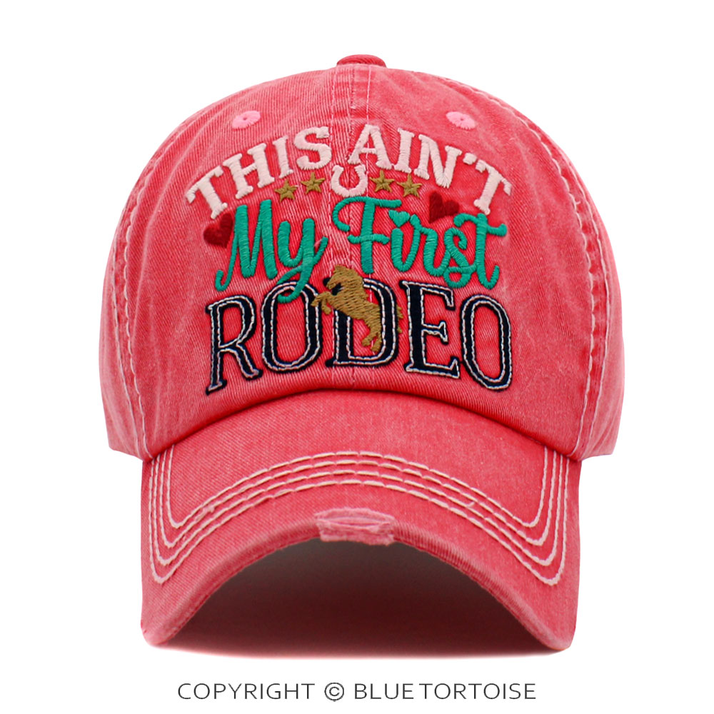 "This Ain't My First Rodeo" Washed Vintage Ball Cap
