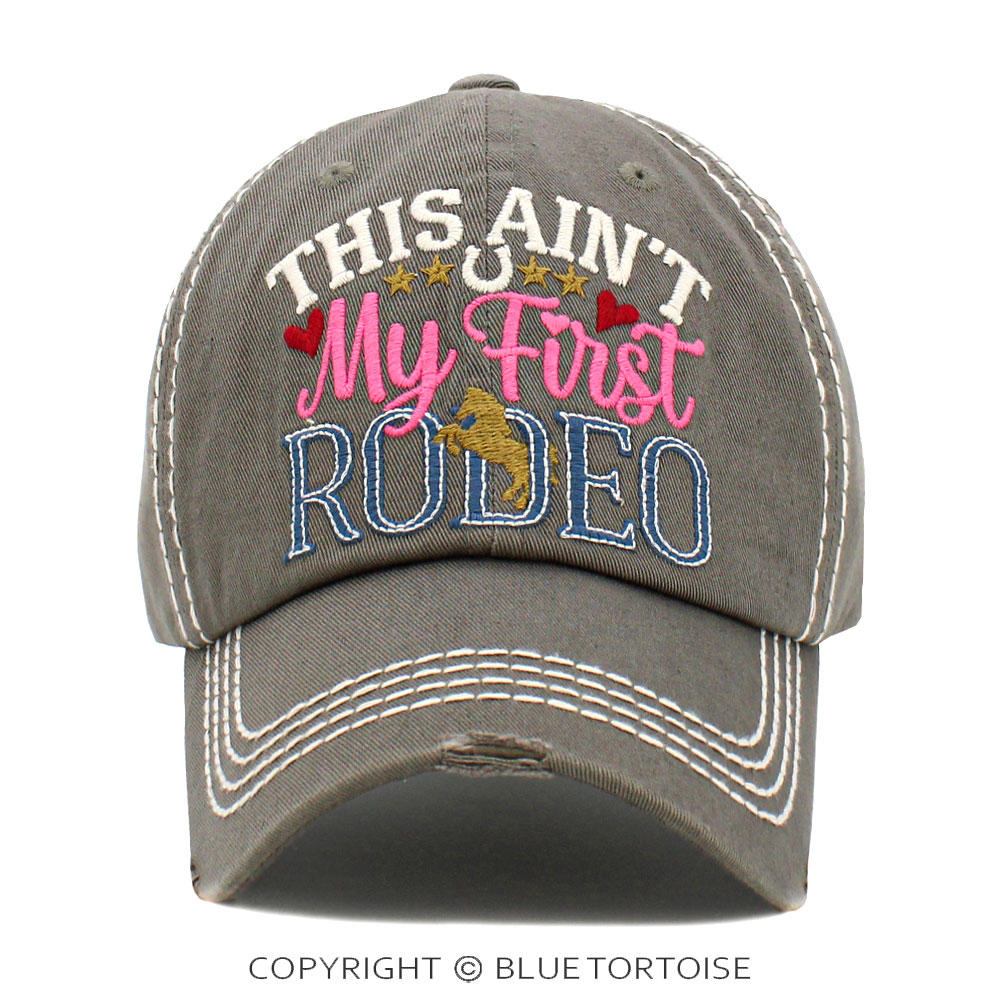 "This Ain't My First Rodeo" Washed Vintage Ball Cap