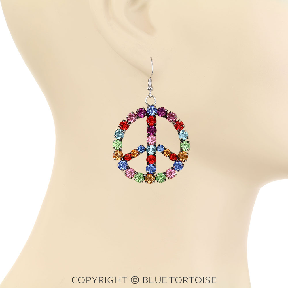 Western Peace C.Z. Dangle Earrings - Image 2