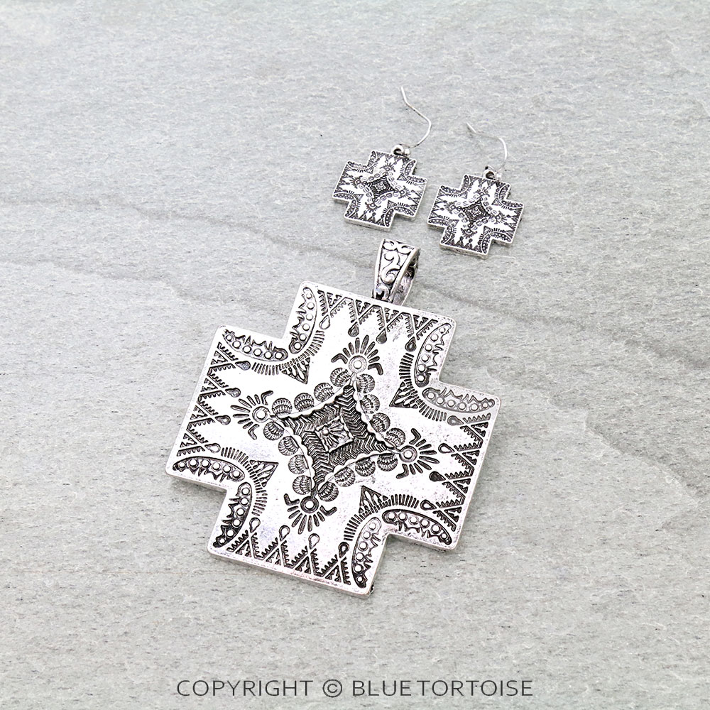 Western Cross Pendant Set