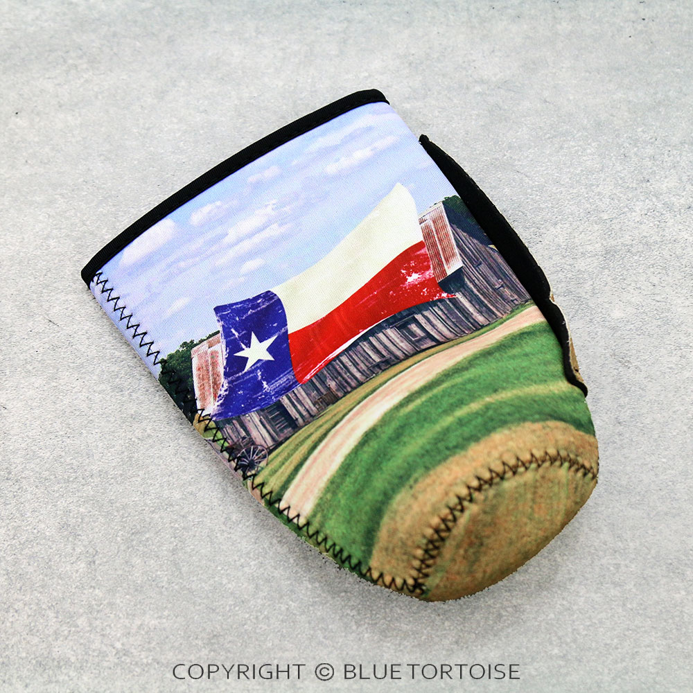 Texas Flag Barn Tumbler Drink Sleeve/Cooler