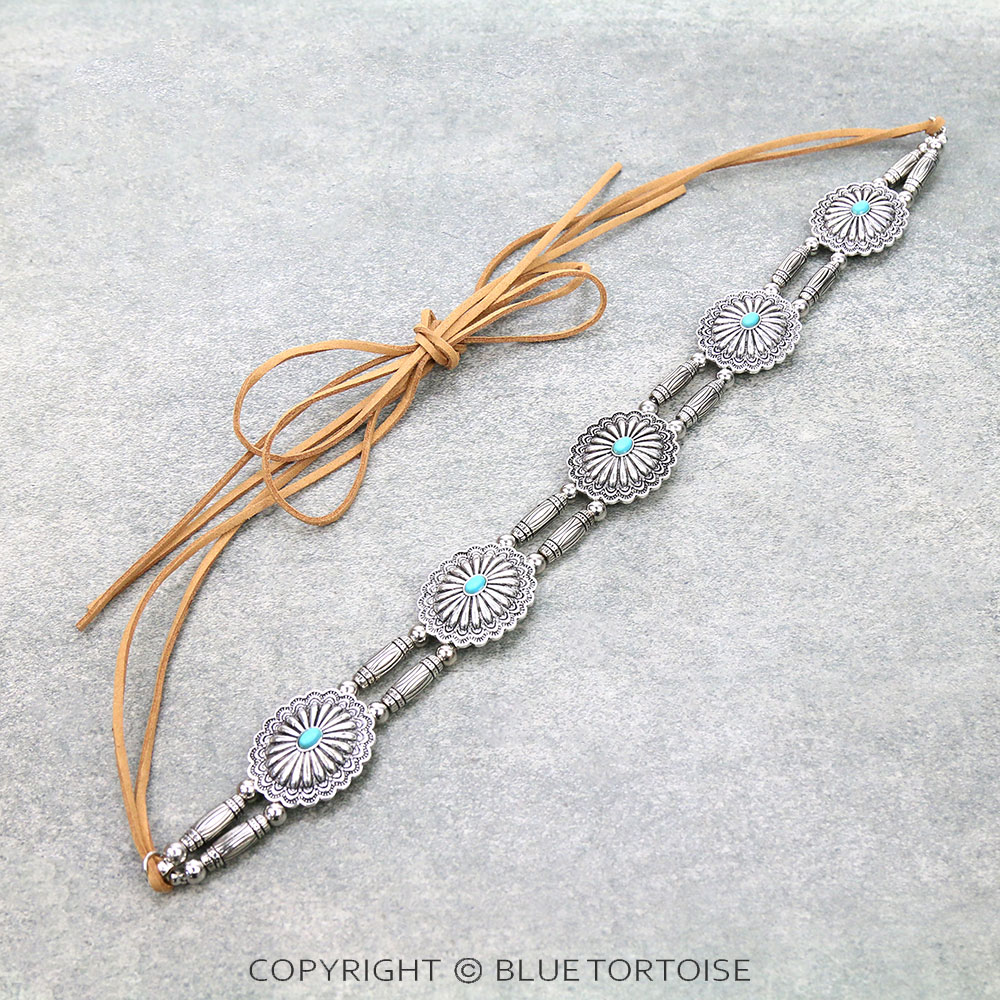 Western Concho Design Hat Band