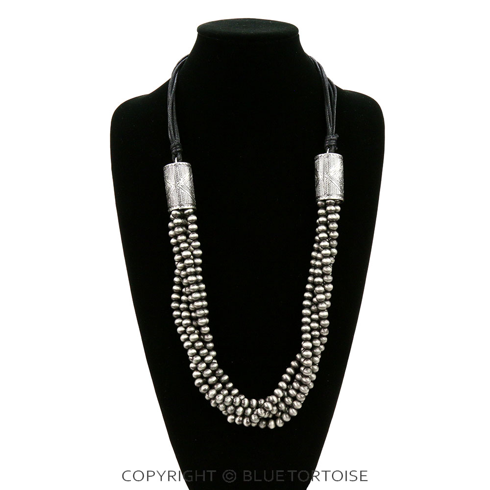 Western Multi Strand Navajo Style Pearl Necklace - Image 2