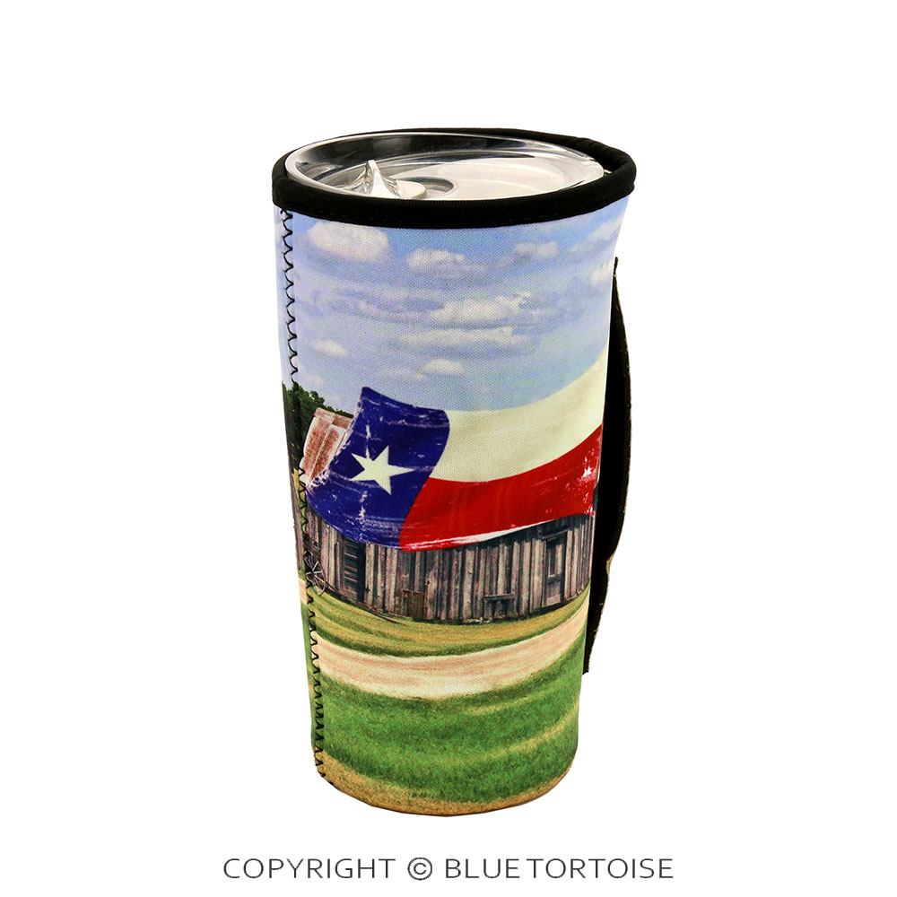 Texas Flag Barn Tumbler Drink Sleeve/Cooler - Image 2