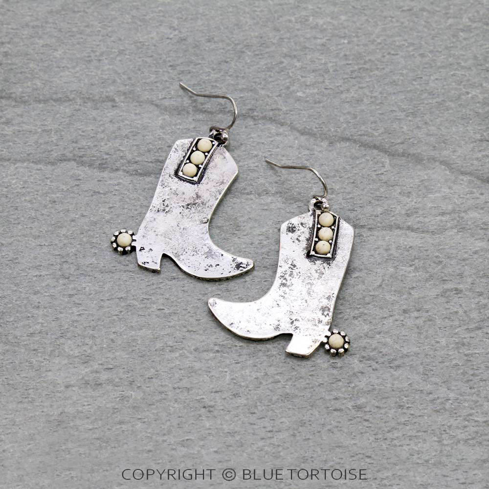 Western Boot Dangle Earrings