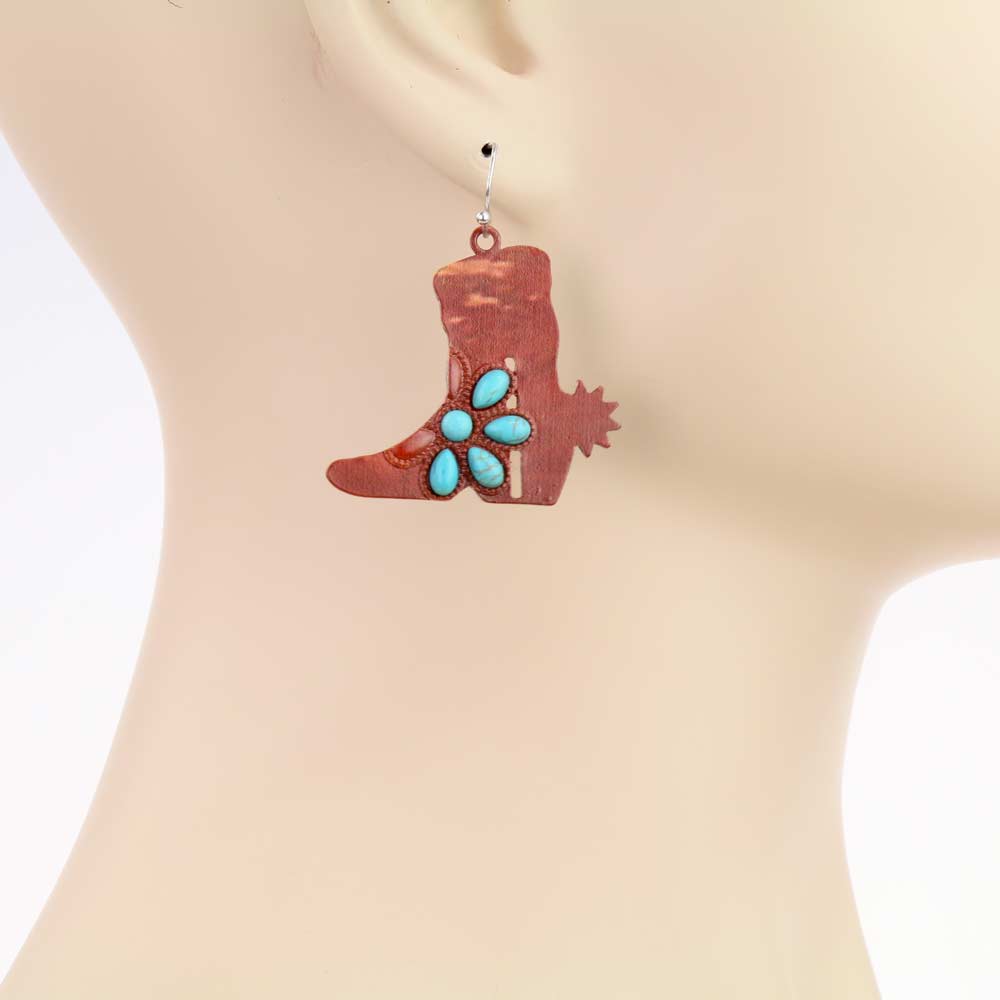 Western Boot Dangle Earrings - Image 2