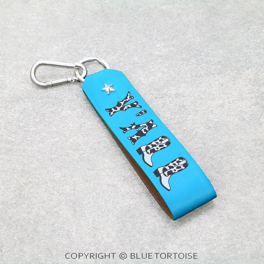 6.75" PU Leather "Y'ALL" Keychain