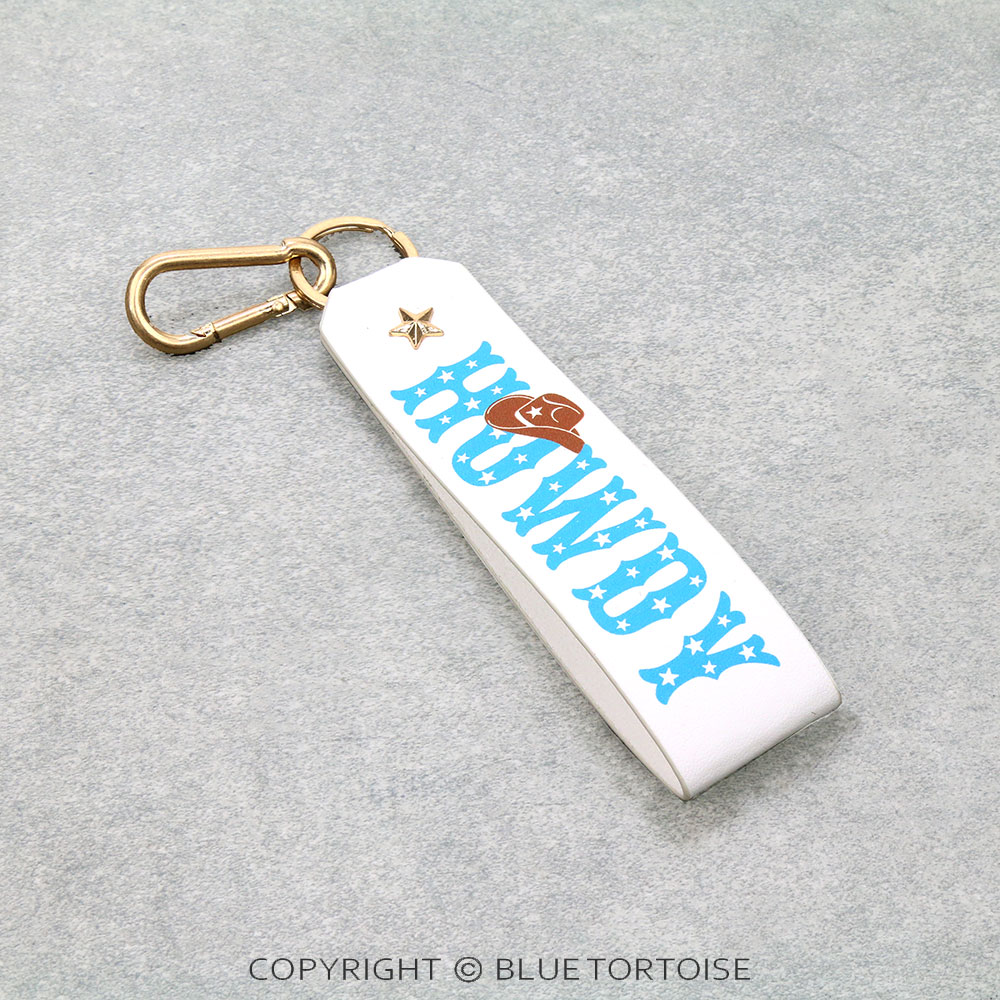 6.75" PU Leather "HOWDY" Keychain
