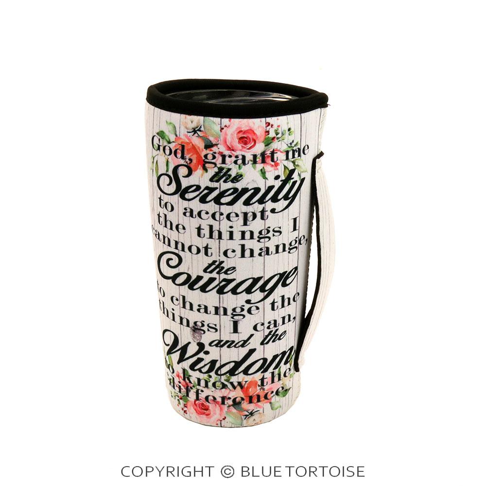 "Serenity Prayer" Tumbler Drink Sleeve/Cooler
