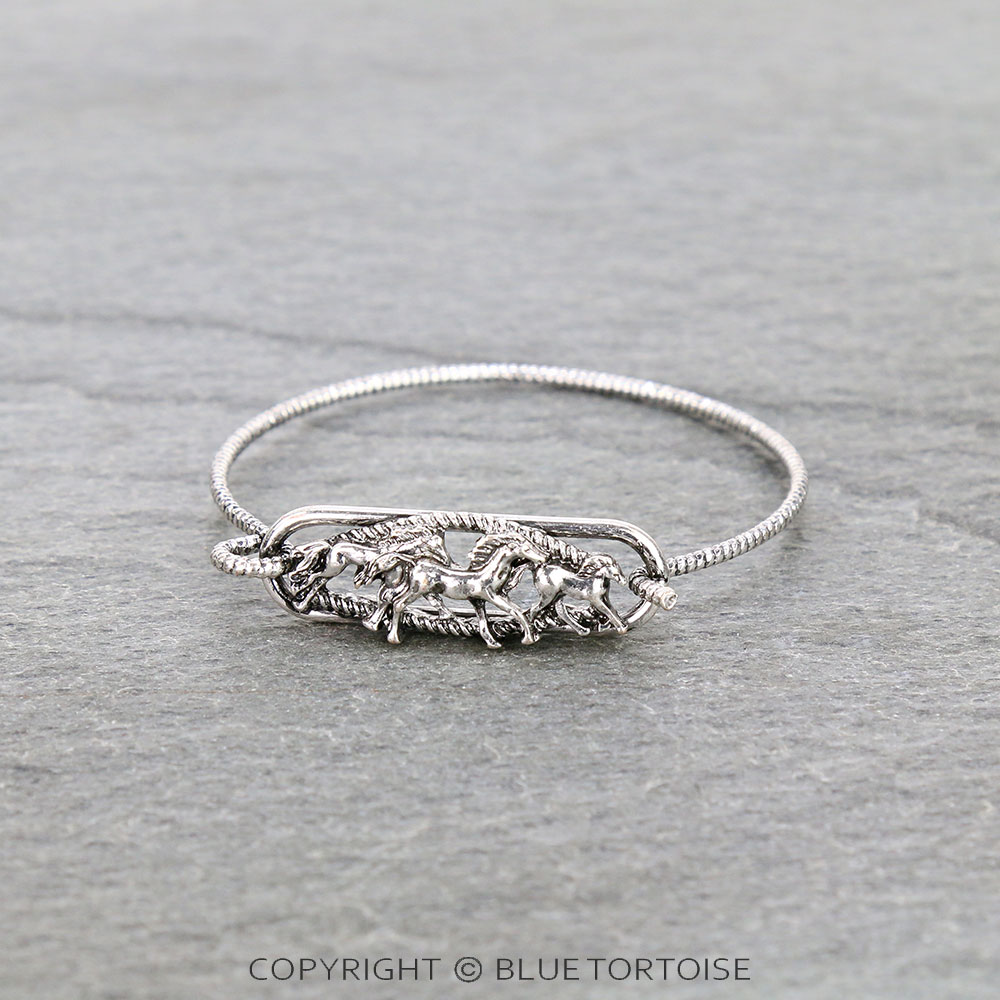 Western Horse Wire Bracelet