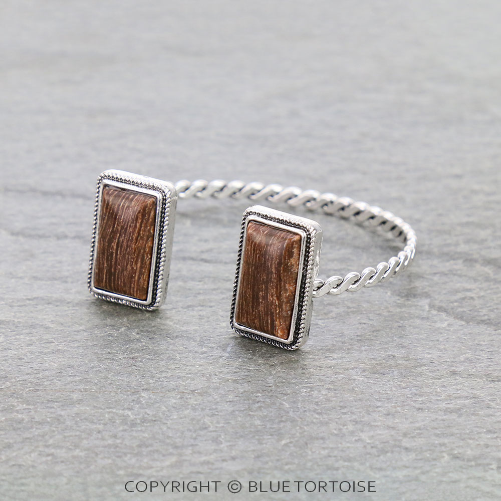 Western Hand Craft Stone Cuff Bracelet