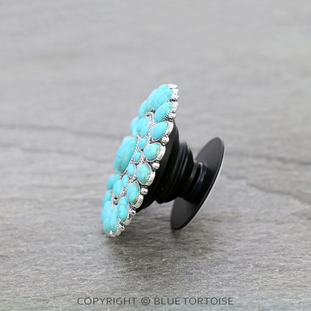 Western Concho Stone Phone Grip and Stand - Image 2