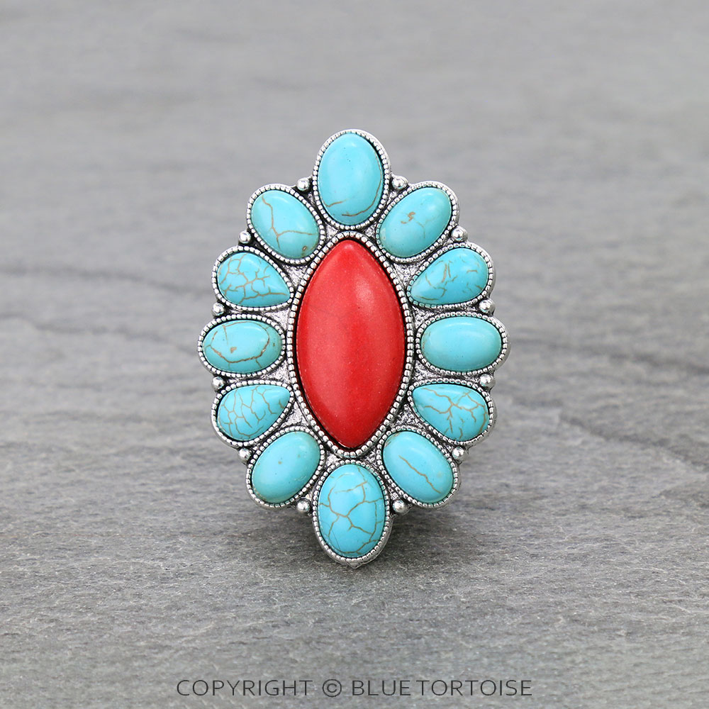 Western Concho Stone Phone Grip and Stand