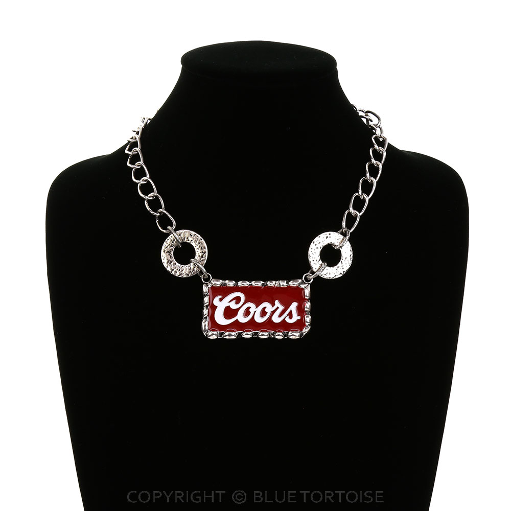 Western Beer Logo Chunky Chain Necklace - Image 2