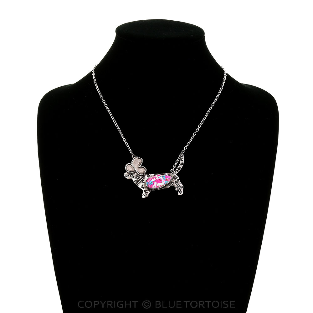 Western Dog Stone Necklace - Image 2