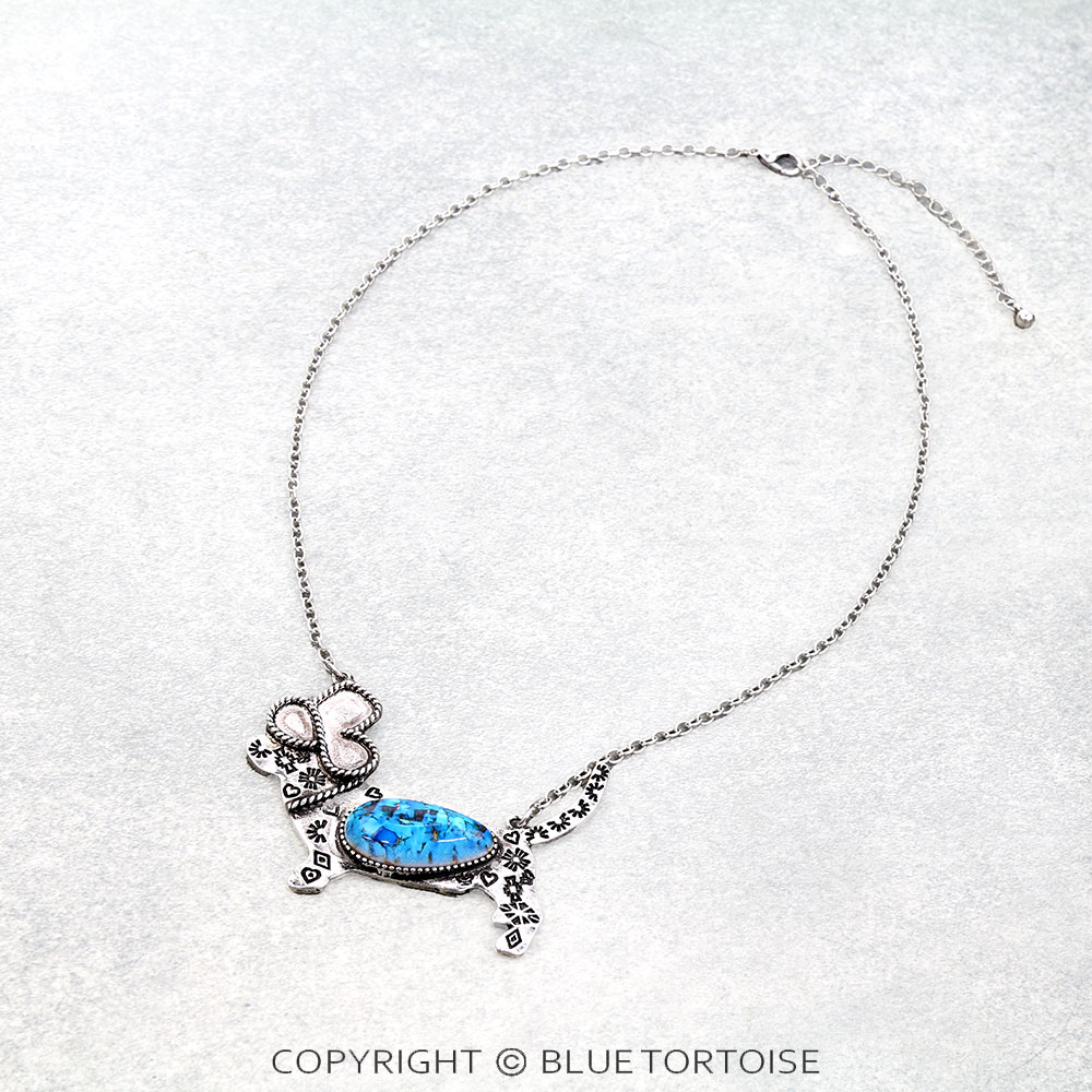 Western Dog Stone Necklace