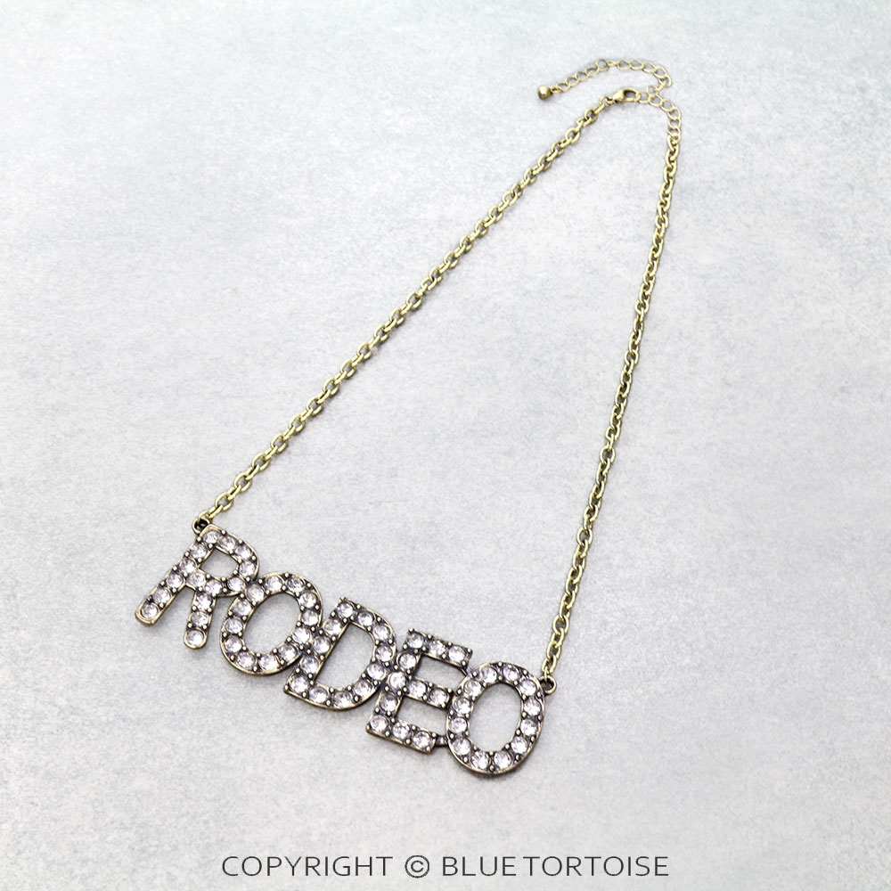 Western Large Rodeo Stone Necklace