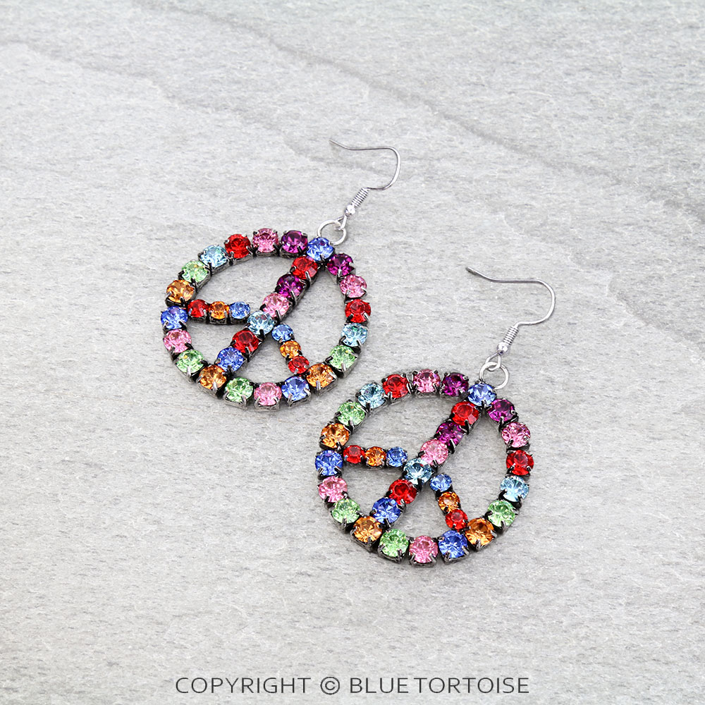 Western Peace C.Z. Dangle Earrings