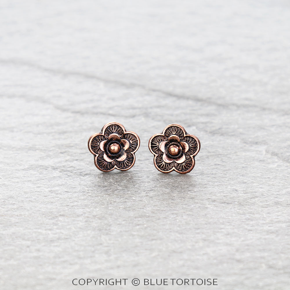 Western Mini Flower Stud Earrings