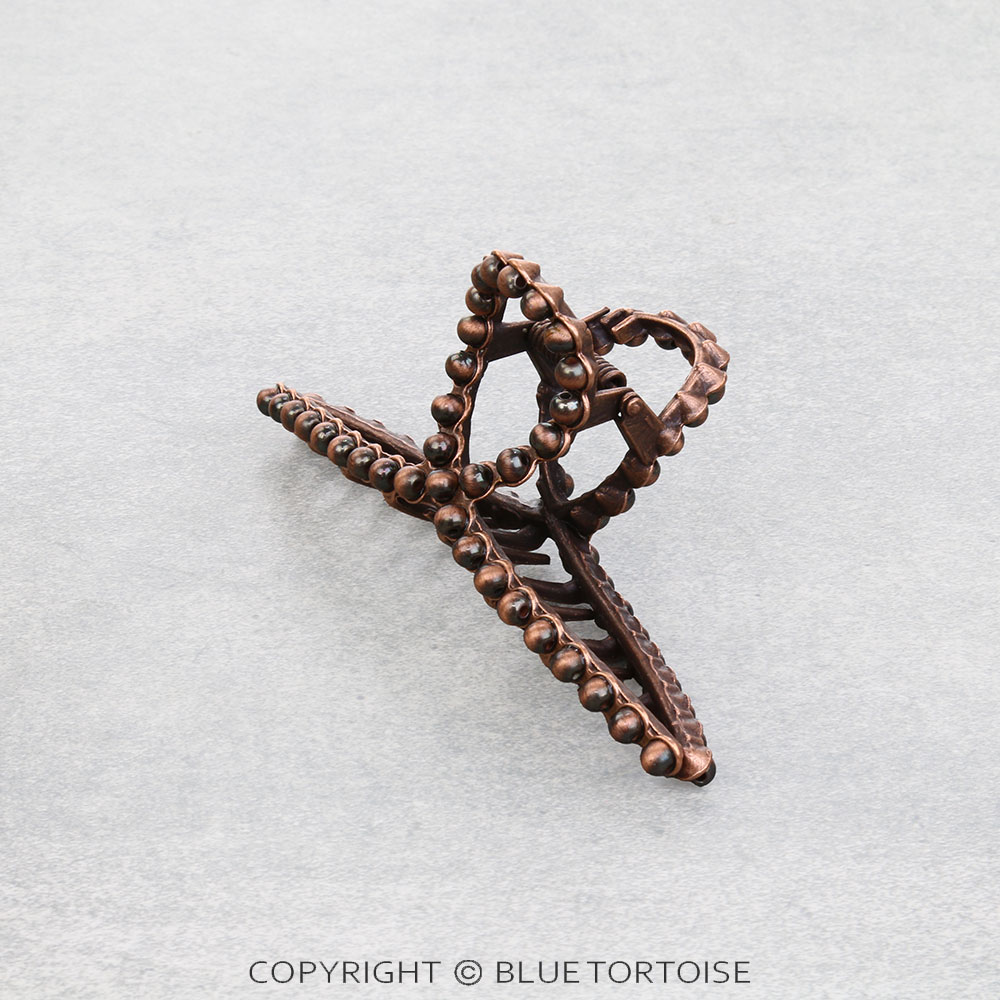 4.5" Western Navajo Style Bead Hair Claw Clip - Image 2
