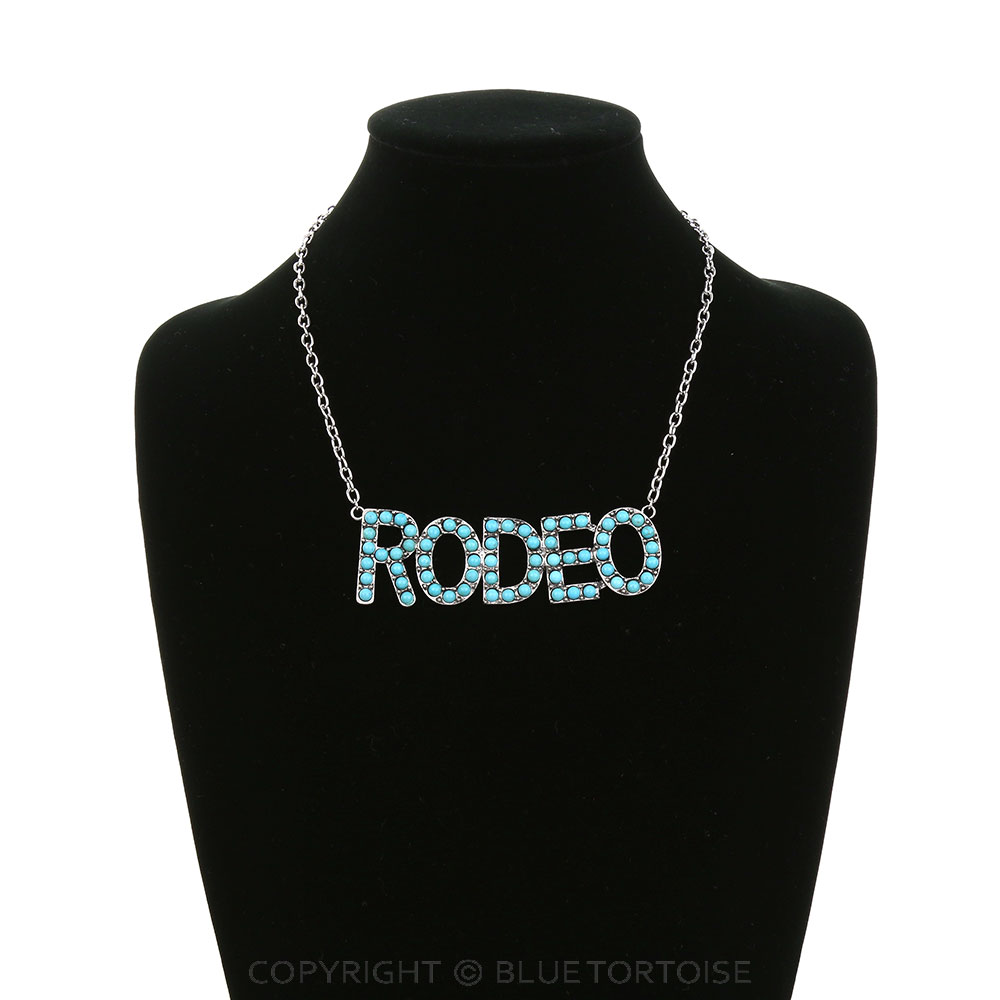 Western Large Rodeo Stone Necklace - Image 2