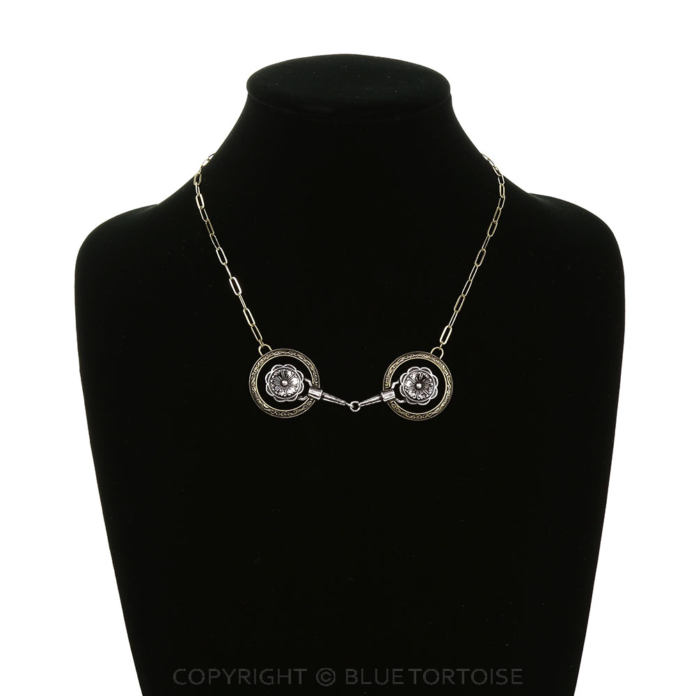 Western Flower Horsebit Necklace - Image 2