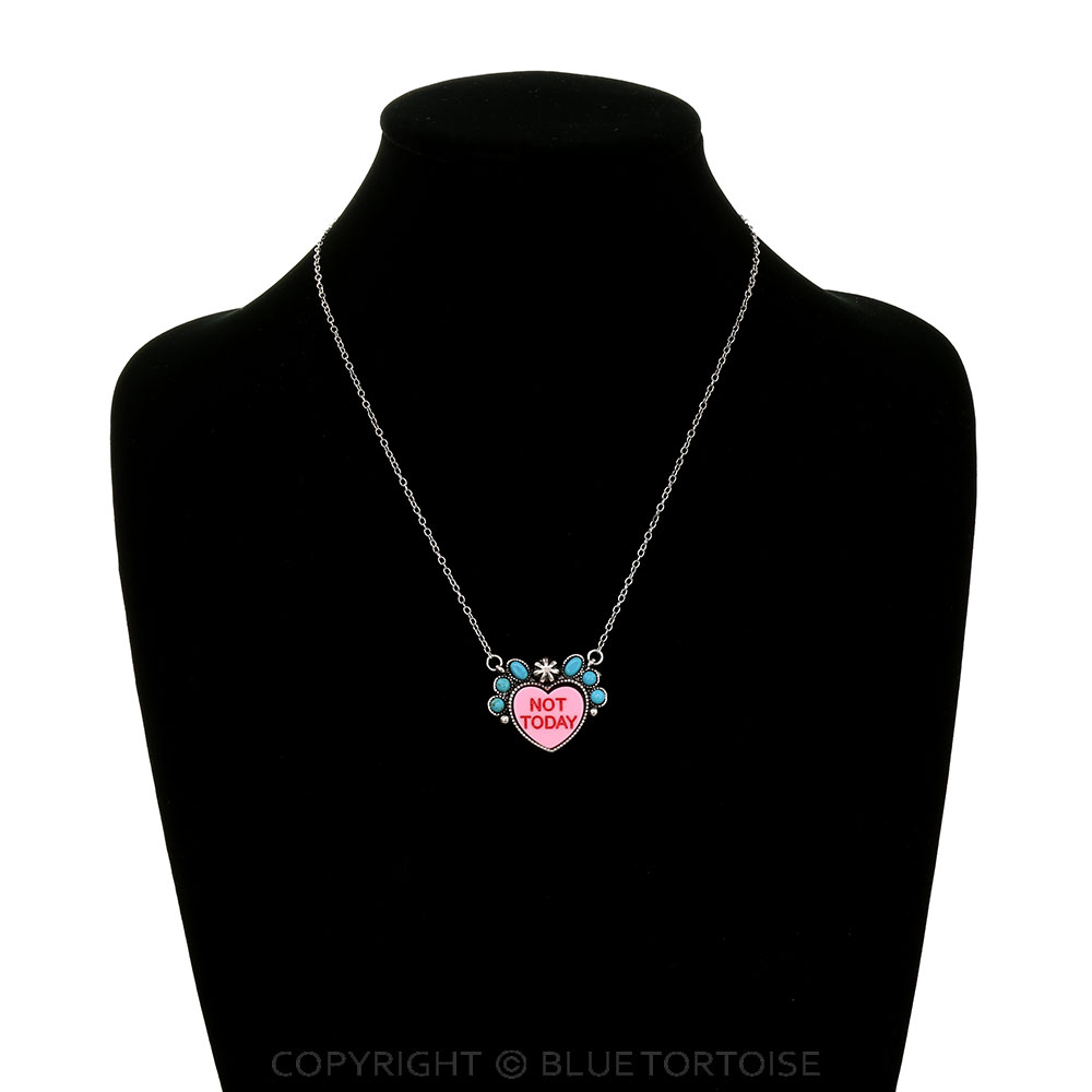 Conversation Bead Heart Necklace - Image 2