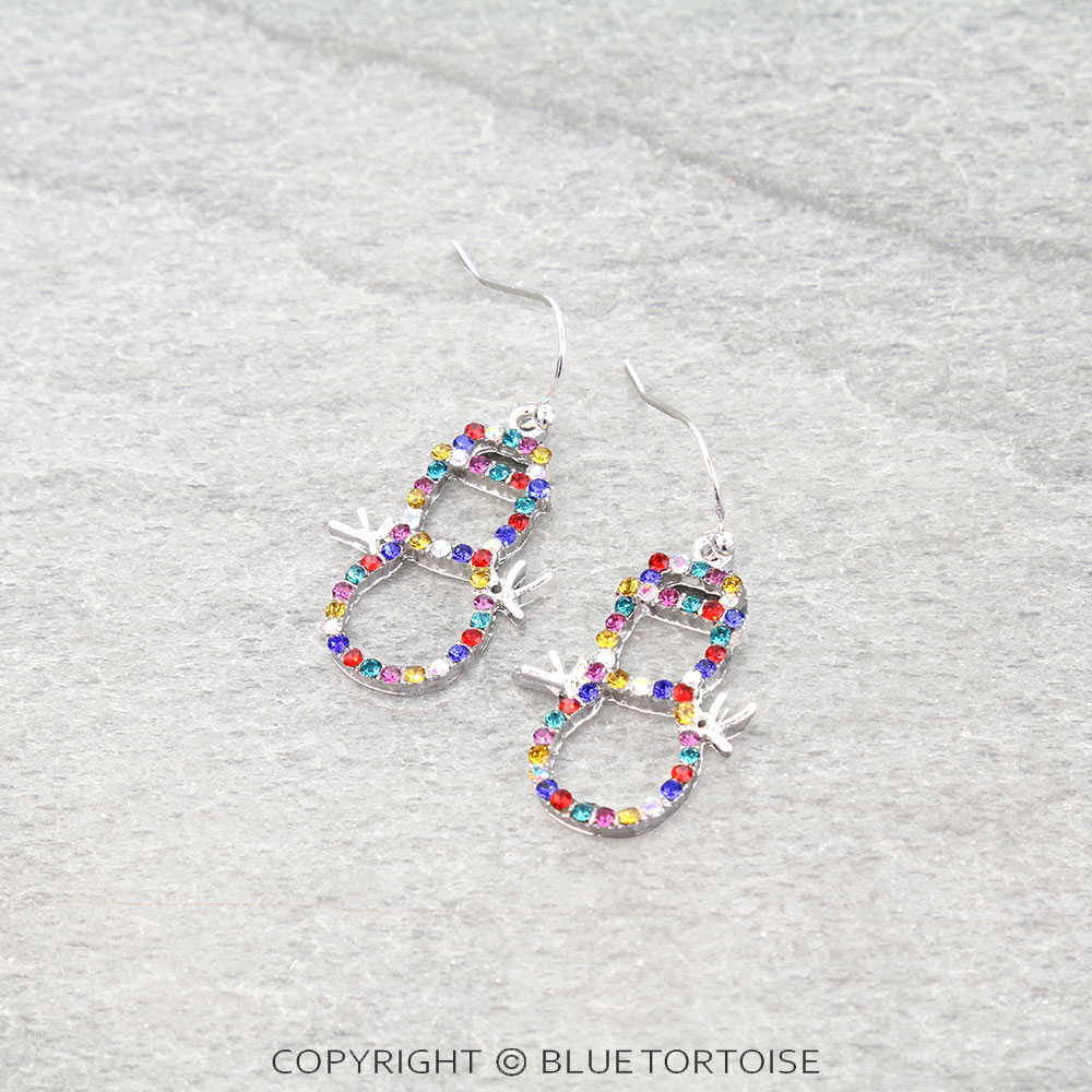 Christmas Snowman Dangle Earrings