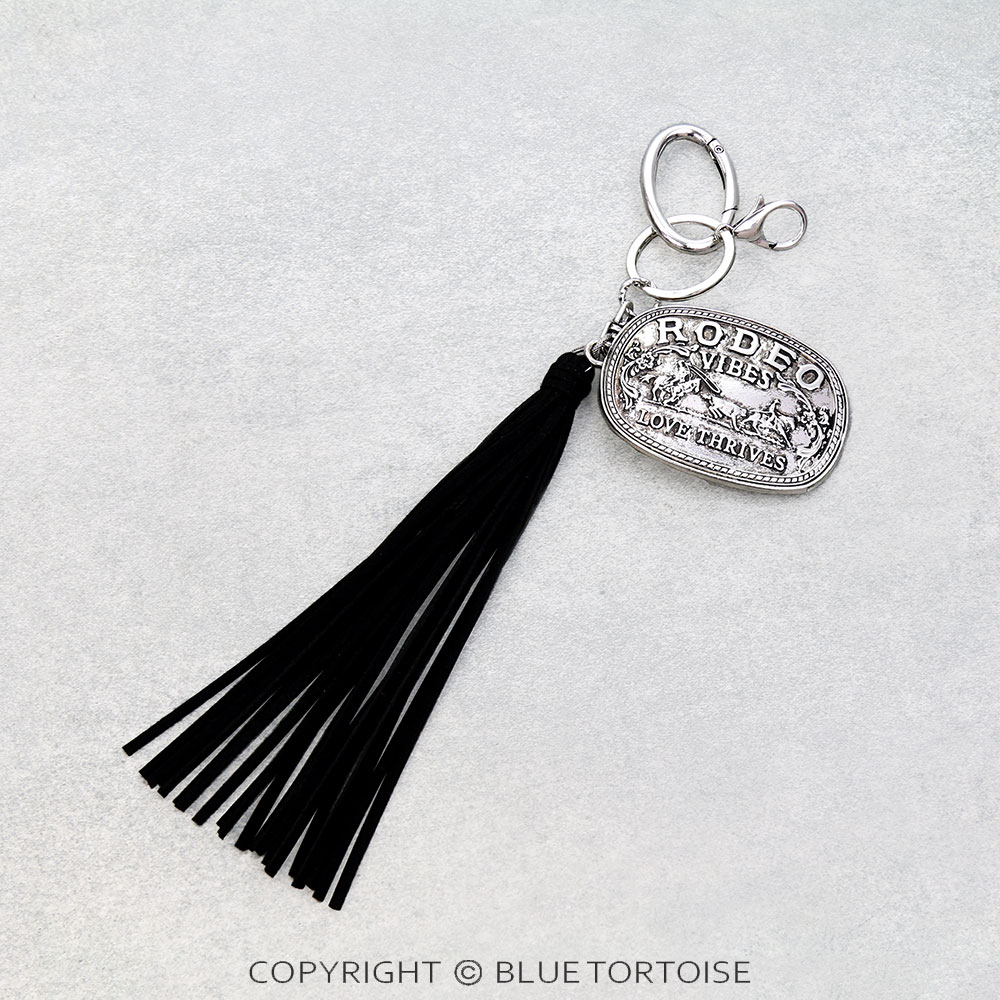 Western Rodeo Vibes Tassel Keychain