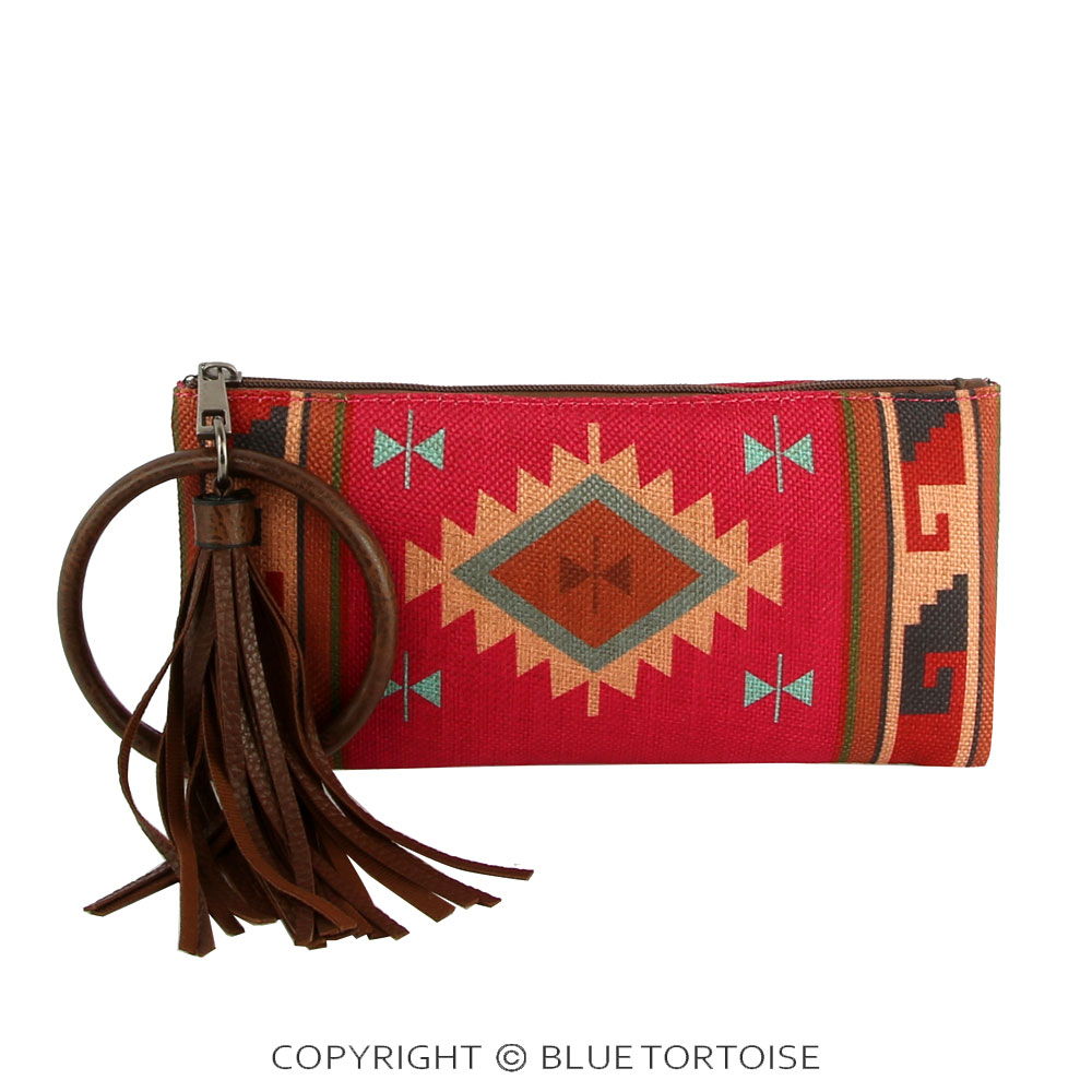 Large Bangle Aztec Tassel Wristlet