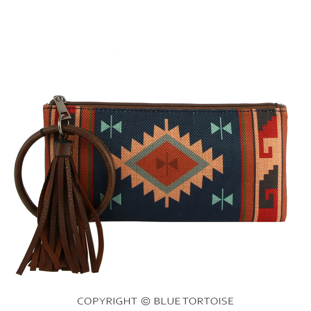 Large Bangle Aztec Tassel Wristlet