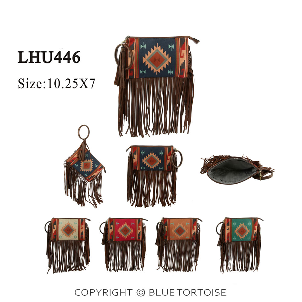 Large Bangle Aztec Fringe Wristlet - Image 5