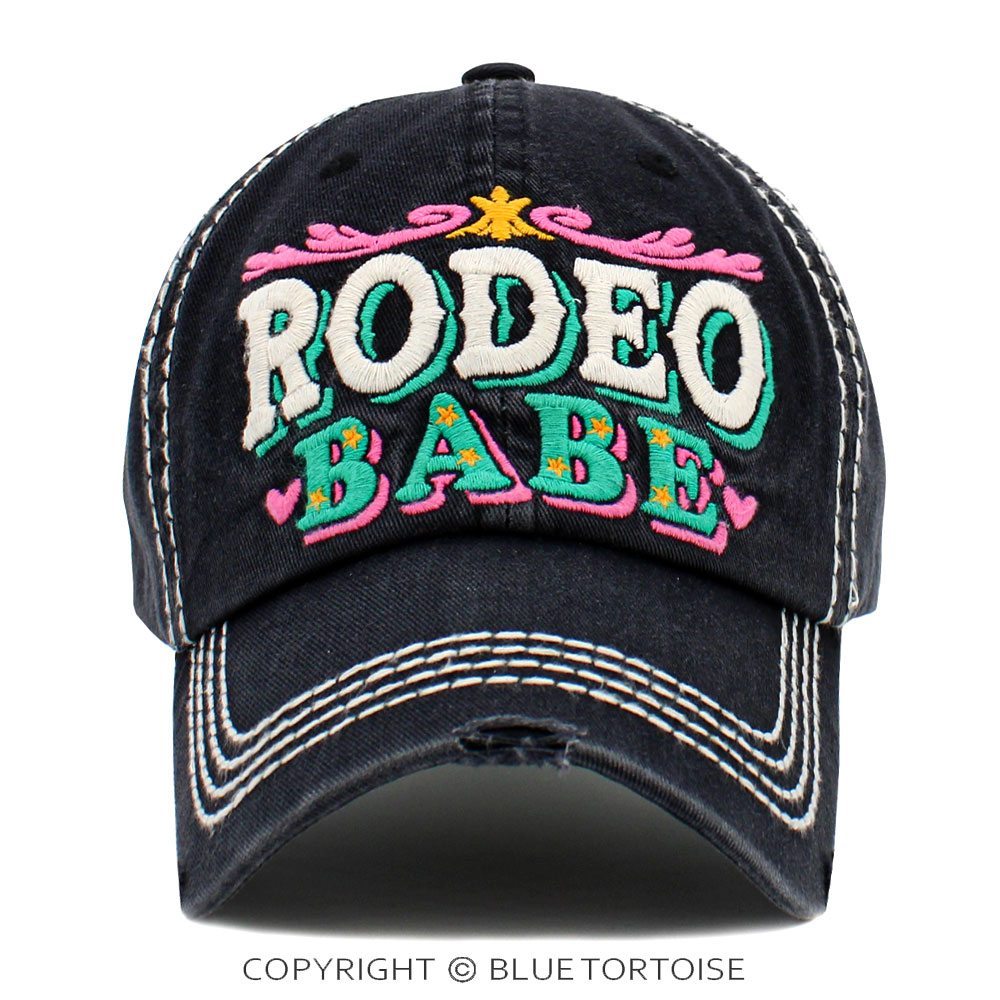 "Rodeo Babe" Washed Vintage Ball Cap